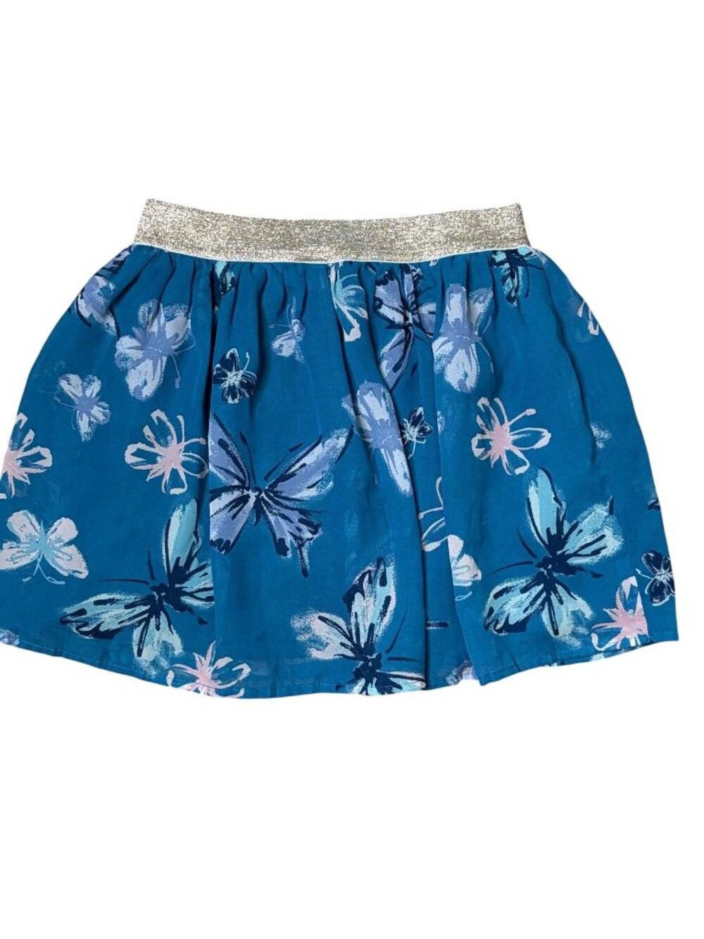 Sonoma Girls Circle Skirt Size 7 Butterfly Blue